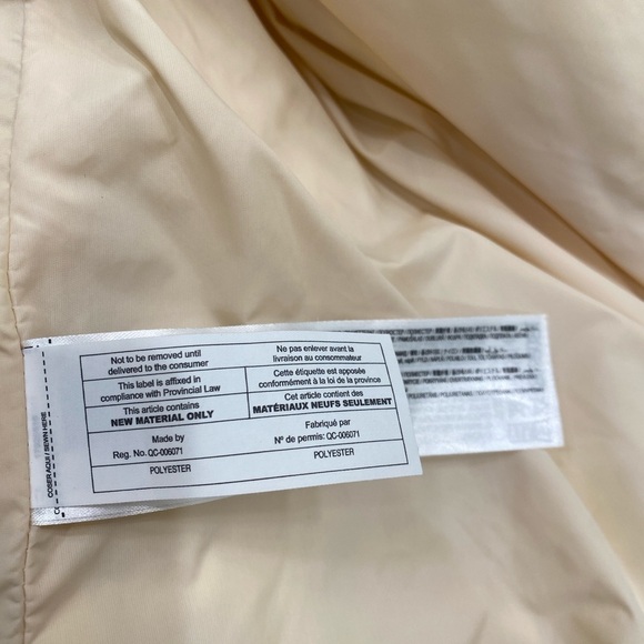 Mango beige puffer jacket faux leather size XS NWT - Picture 9 of 10